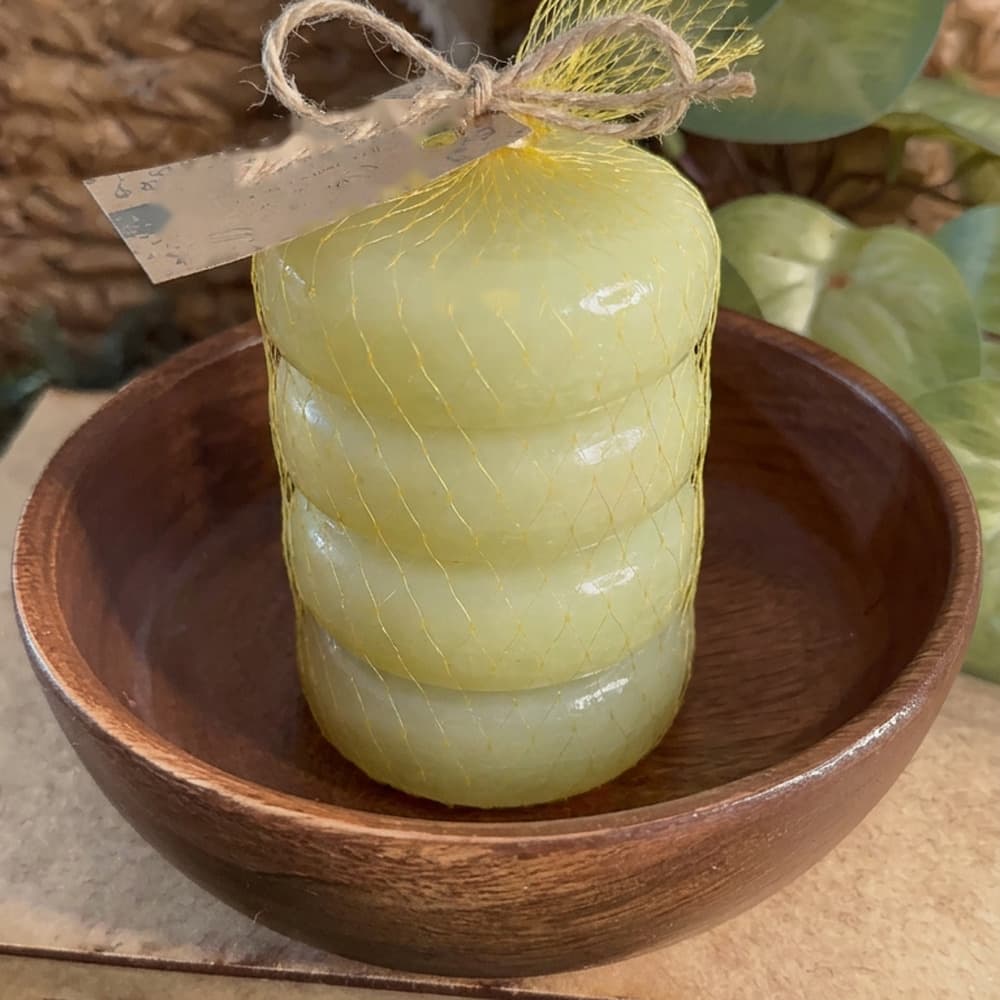 Kit 4 Sabonetes Artesanais Glicerinados - Aroma Pera — imagem 1