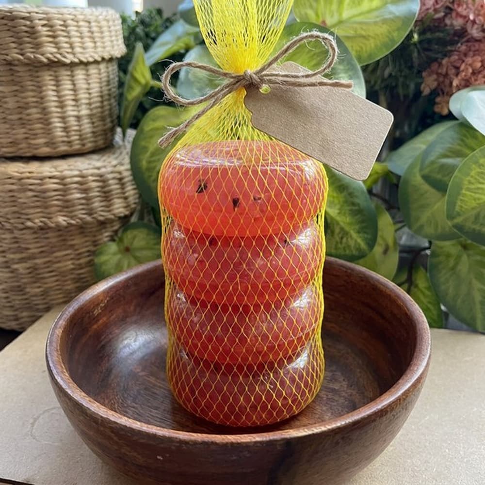Kit 4 Sabonetes Artesanais Glicerinados - Aroma Melancia — imagem 1