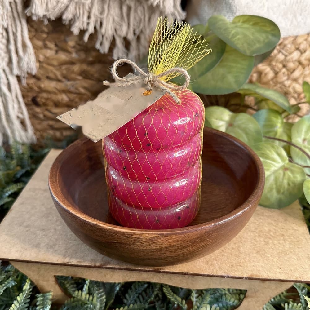 Kit 4 Sabonetes Artesanais Glicerinados - Aroma Pitaya — imagem 1
