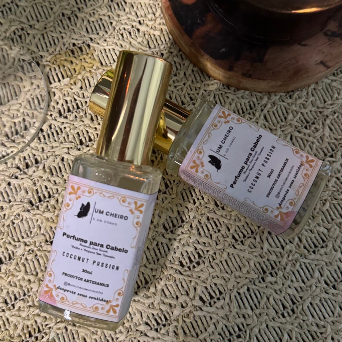 Perfume para Cabelos Coco e Baunilha 30ml — imagem 1